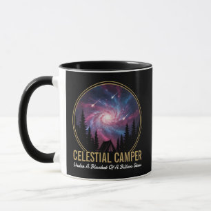 Hemelse Kampeerder Galaxy Nacht Scène Mok