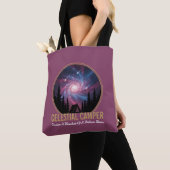 Hemelse Kampeerder Galaxy Nacht Scène Tote Bag (Dichtbij)