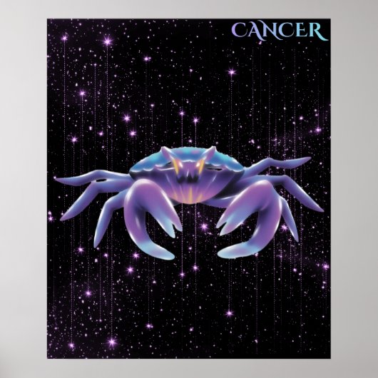 Hemelse Kanker – Astrologie Kunst Poster (Voorkant)