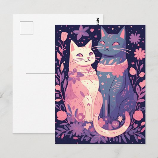  Hemelse Katten Wenskaart Briefkaart (Voorkant / Achterkant)