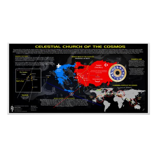 Hemelse Kerk van de Kosmos Perfect Poster (Voorkant)