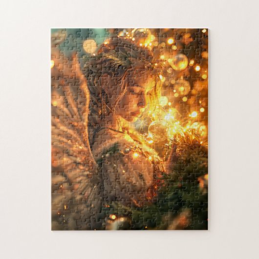 Hemelse Kerstengel van Blijdschap Legpuzzel (Verticaal)