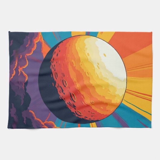 Hemelse Keukenhanddoek voor Zonsondergang (Horizontaal)