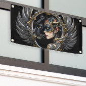 Hemelse Kitsune – Bewaker van de Vier Staarten. Spandoek (Buitenkant Gebouw)