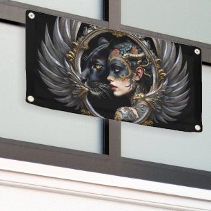 Hemelse Kitsune – Bewaker van de Vier Staarten. Spandoek