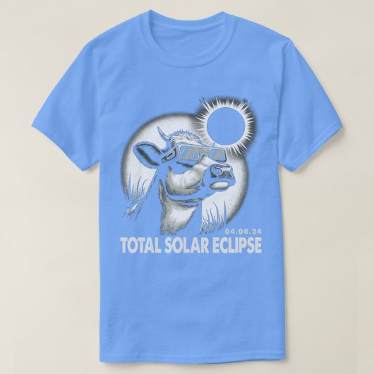 Hemelse Koe Eclipse Trendy T-shirt voor Koe Enthus (Design voorkant)