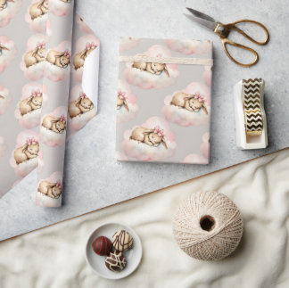 Hemelse konijnenverjaardag cadeaupapier