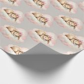 Hemelse konijnenverjaardag cadeaupapier (Hoek)