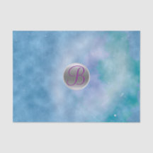 Hemelse Kosmische Hemel Monogram Letter Initiaal