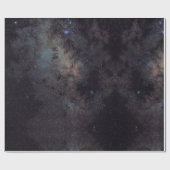 Hemelse kosmische sterrenstelsel patroon cadeaupapier (Vlak)