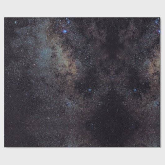 Hemelse kosmische sterrenstelsel patroon cadeaupapier (Vlak)