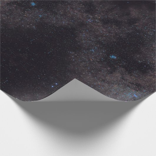 Hemelse kosmische sterrenstelsel patroon cadeaupapier (Hoek)