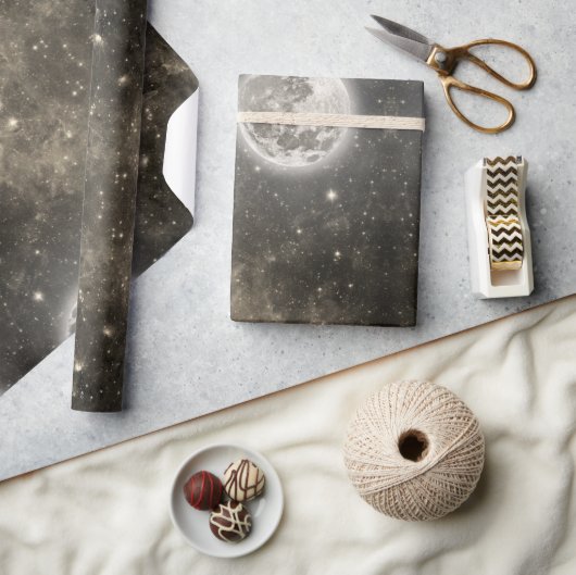 Hemelse kosmische sterrenstelsel patroon cadeaupapier (Crafts)