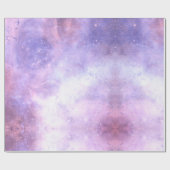 Hemelse kosmische sterrenstelsel patroon cadeaupapier (Vlak)