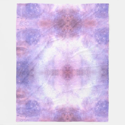 Hemelse kosmische sterrenstelsel patroon fleece deken (Voorkant)