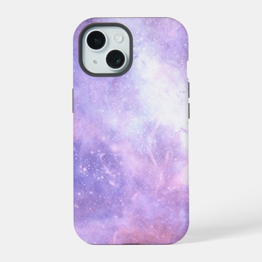 Hemelse kosmische sterrenstelsel patroon iPhone 15 case (Achterkant)