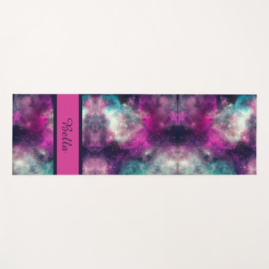 Hemelse kosmische sterrenstelsel patroon yogamat (Voorkant (horizontaal))