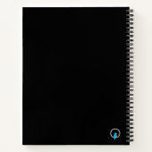 Hemelse Kosmische Vrouw Gepersonaliseerd Notitiebo Notitieboek (Achterkant)