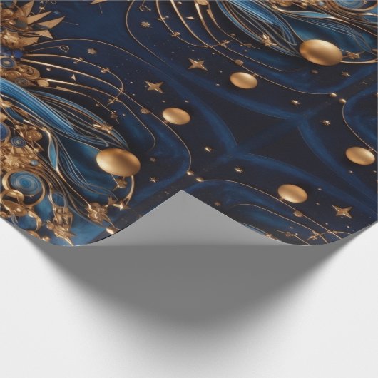 Hemelse Kosmos - betoverend Cadeaupapier (Hoek)