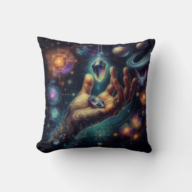 Hemelse Kristal in de Palm Galaxy Spacy Kussen (Voorkant)