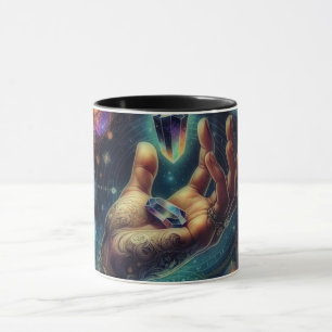 Hemelse Kristal in de Palm Galaxy Spacy Mok