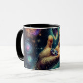 Hemelse Kristal in de Palm Galaxy Spacy Mok (Voorkant links)