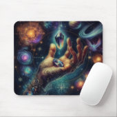Hemelse Kristal in de Palm Galaxy Spacy Muismat (Met muis)