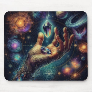Hemelse Kristal in de Palm Galaxy Spacy Muismat