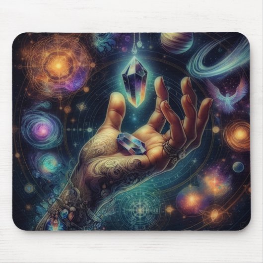 Hemelse Kristal in de Palm Galaxy Spacy Muismat (Voorkant)