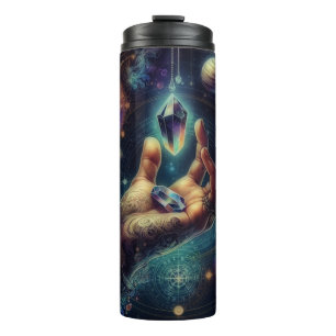 Hemelse Kristal in de Palm Galaxy Spacy Thermosbeker