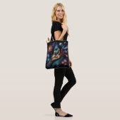 Hemelse Kristal in de Palm Galaxy Spacy Tote Bag (Op model)