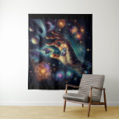 Hemelse Kristal in de Palm Galaxy Spacy Wandkleed (In situ)