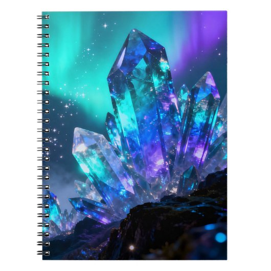 Hemelse Kristal Spiraal Notebook Notitieboek (Voorkant)