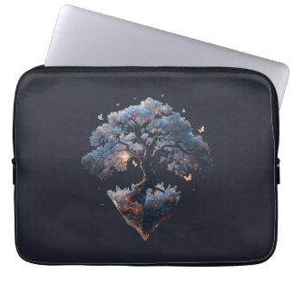 Hemelse Kristalboom – Fantasie Natuur Kunst Laptop Sleeve