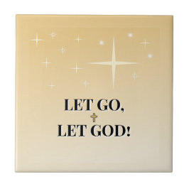 Hemelse Kruis Laat Los Laat God Stralen Tegeltje