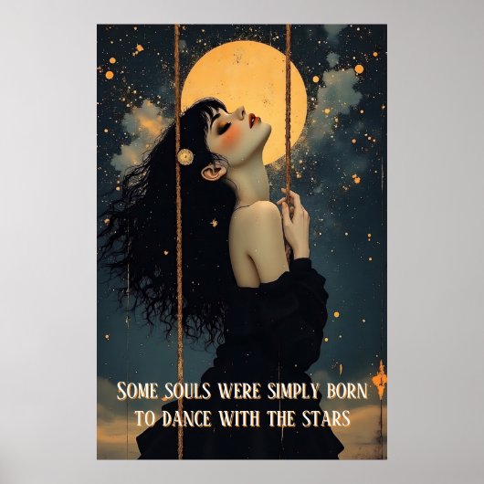 Hemelse Kunst | Gotische Vrouw | Etherische Mystie Poster (Voorkant)