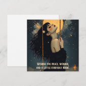 Hemelse Kunst | Gotische Vrouw | Spirituele Quote (Voorkant / Achterkant)