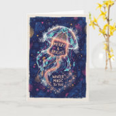 Hemelse Kwal Vrolijk Kerstmis Kaart (Gele Bloem)