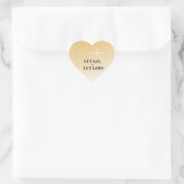 Hemelse Laat Los Laat God Kruis Zegen Hart Sticker