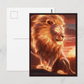 Hemelse Leeuw Briefkaart (Voorkant / Achterkant)