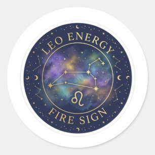 Hemelse Leeuw Energie Zodiac Sticker