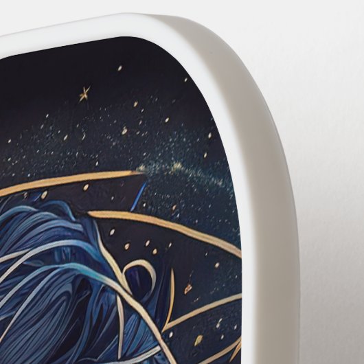 Hemelse Leeuw Hoofd Modern Monogram Pickleball Paddle (Links Detail)