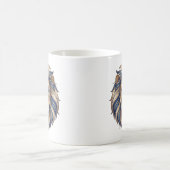 Hemelse Leeuw Mok Goud & Blauw Luxe Lijn Kunst (Center)