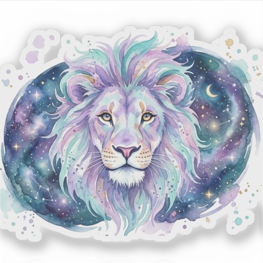 Hemelse leeuw sticker (Voorkant)
