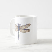 Hemelse Libelle Mok Luxe Lijnkunst (Voorkant links)
