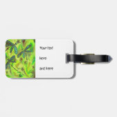 Hemelse libellen op een sterrenhemel bagagelabel (Achterkant horizontaal)