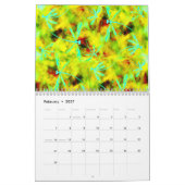 Hemelse libellen op een sterrenhemel kalender (Feb 2027)