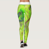 Hemelse libellen op een sterrenhemel leggings (Achterkant)