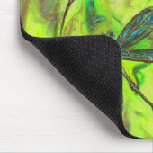 Hemelse libellen op een sterrenhemel muismat (Hoek)