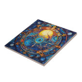 Hemelse Lichamen Keramische Tegel Tegeltje (Zijkant)